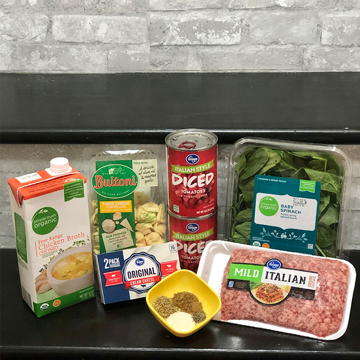 Crockpot Spinach Tortellini Soup Recipe Ingredients